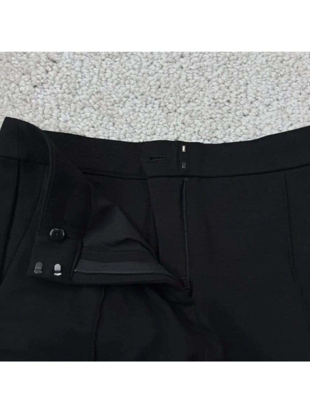 J.Crew Mario Bellucci Demi Boot Trouser Ponte Pant Black Womens 12 Petite